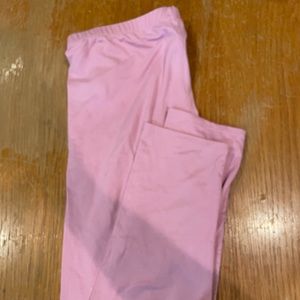 Girls blush pink leggings size 10/12